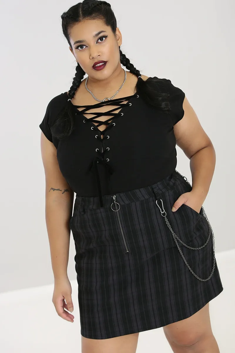 Hell Bunny Tops>Belladonna Top Black