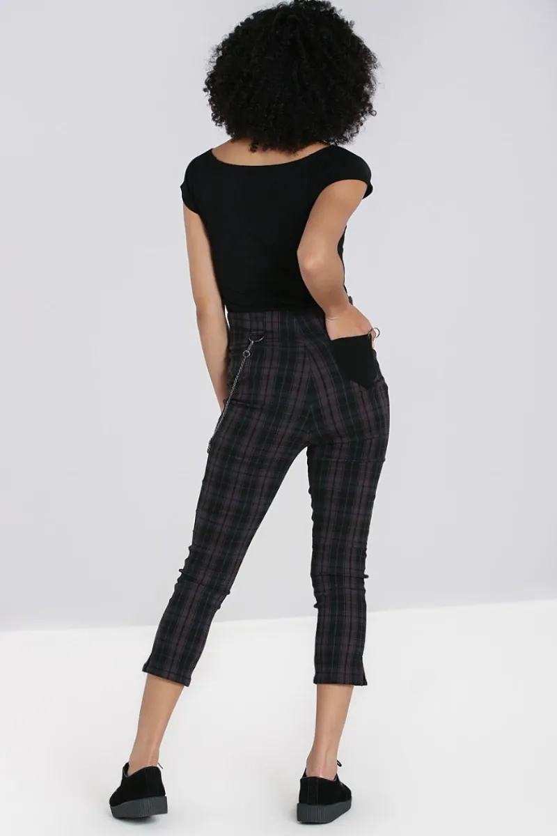 Hell Bunny Trousers & Shorts | Trousers & Shorts>Cobain Capris Grey