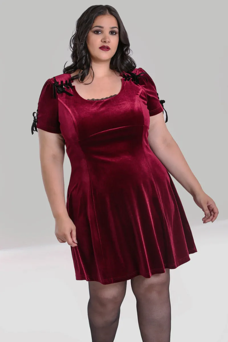 Hell Bunny Dresses | Dresses>Everly Mini Dress Wine