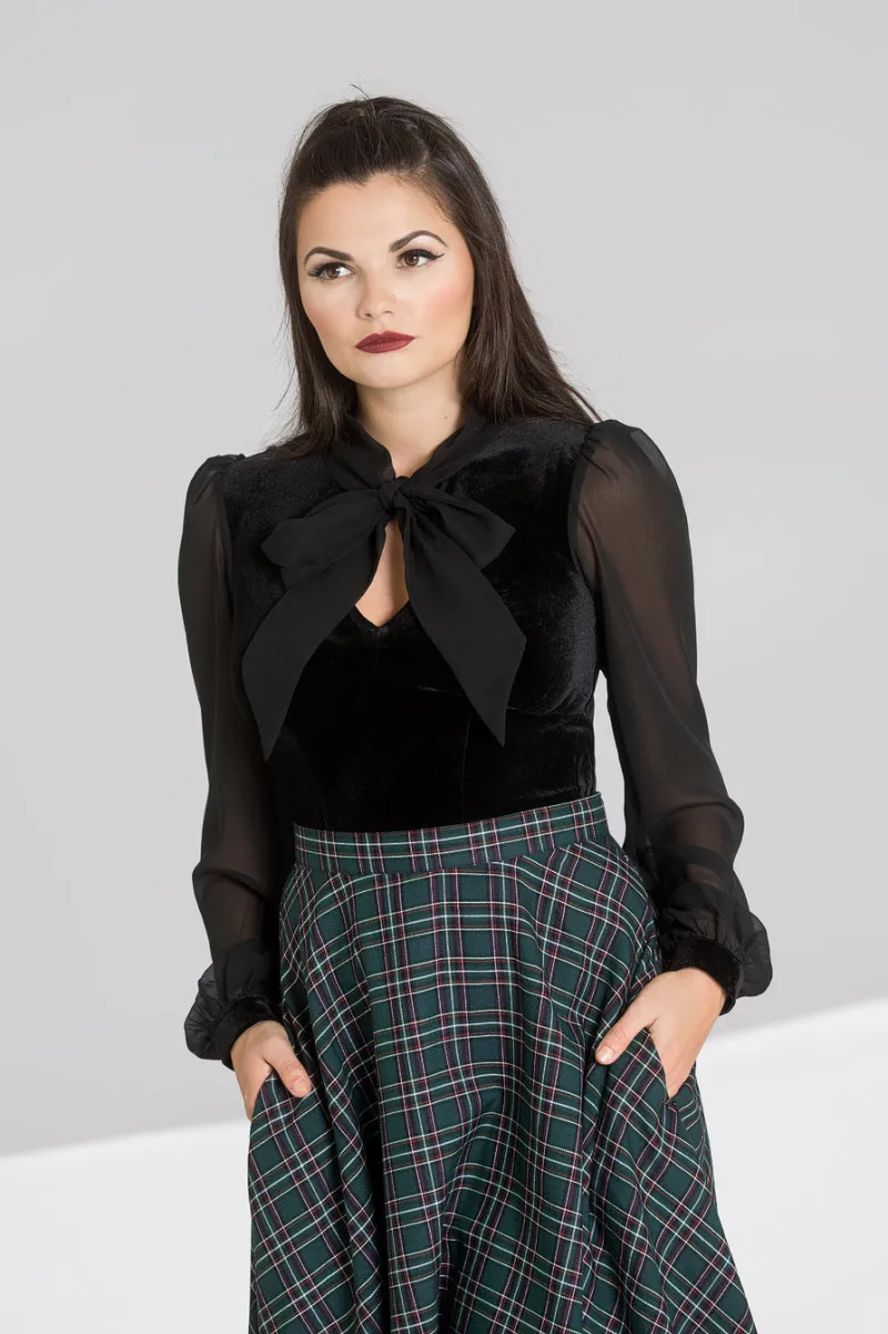 Hell Bunny Tops | Tops>Gabriella Top Black