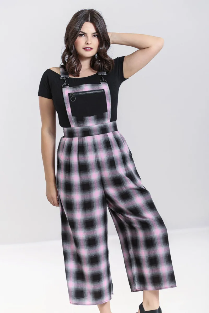Hell Bunny Trousers & Shorts | Trousers & Shorts>Hayley Dungarees Pink