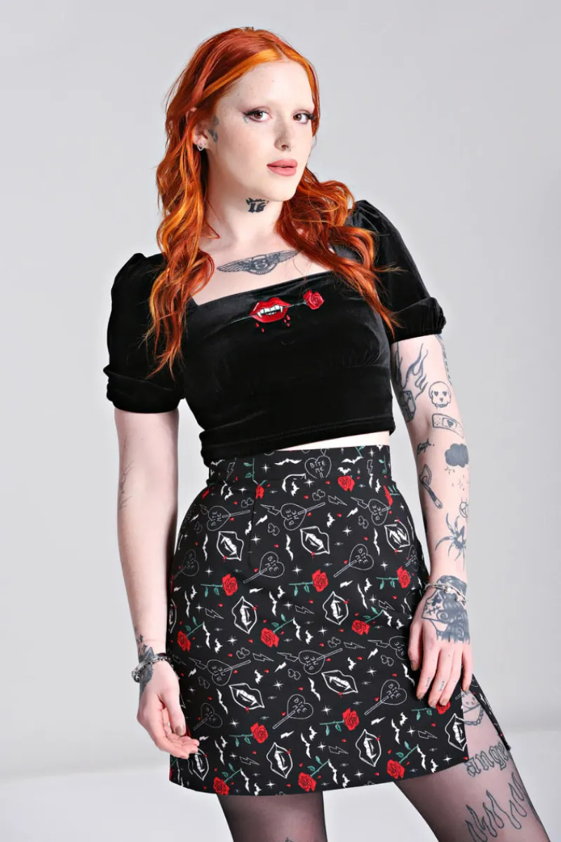 Hell Bunny Tops | Tops>Lilith Top Black