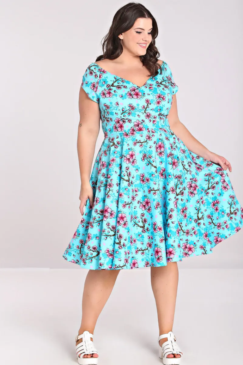 Hell Bunny Dresses With Pockets | Vintage Dresses>Louella Dress Aqua