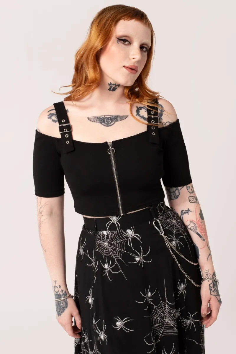 Hell Bunny Tops | Tops>Obsidian Top Black