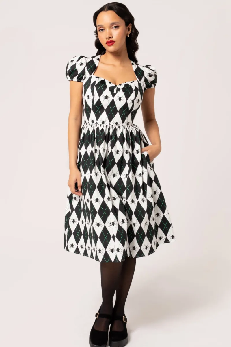 Hell Bunny Dresses | Midi Dresses>Regina Dress Black/White