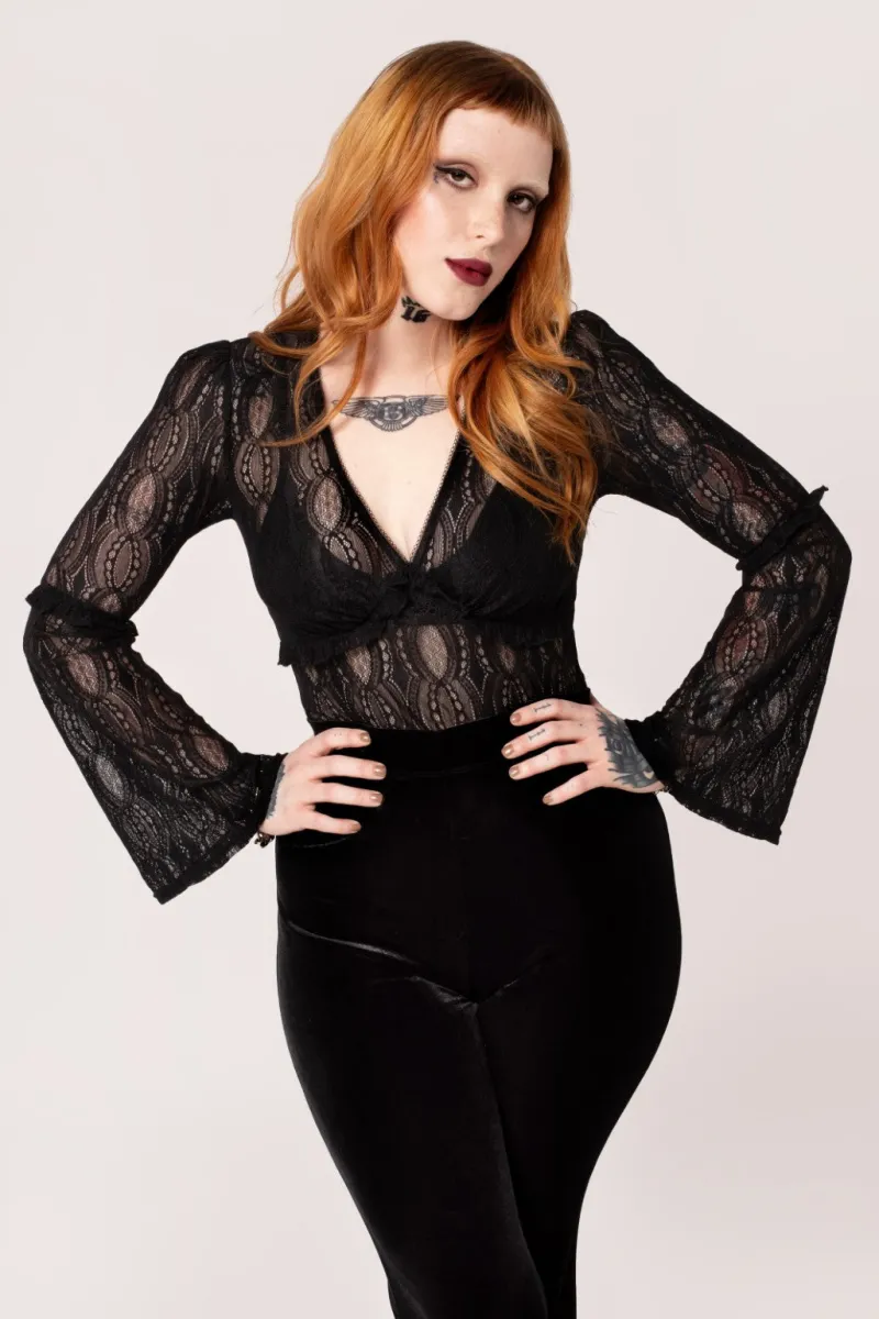 Hell Bunny Tops | Tops>Rhea Top Black