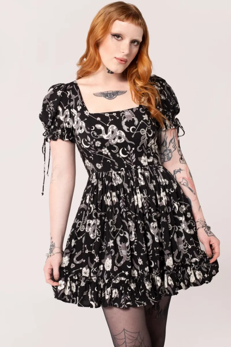 Hell Bunny Dresses | Mini Dresses>Star Sign Mini Dress Black