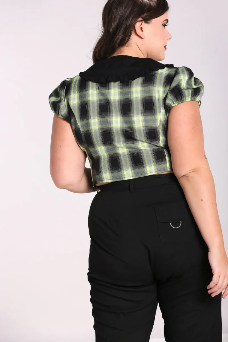 Hell Bunny Tops | Blouses>Tammy Blouse Black