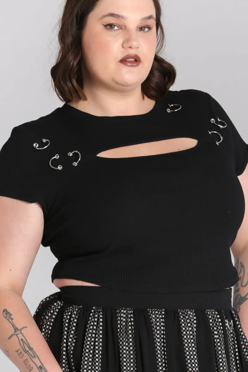 Hell Bunny Tops | Tops>Taylor Top Black